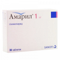 Амарил таблетки 1мг фото