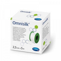 Пластырь "Omnisilk" фиксирующий гипоаллергенный из искусственного шелка белый 5м х 2,5см фото