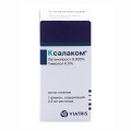 Ксалаком капли глазные 0,005%+0,5% 2,5мл фото