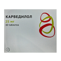 Карведилол таблетки 25мг фото