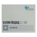 Калия йодид таблетки 100мкг фото
