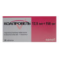 Коапровель таблетки 12,5мг+150мг фото