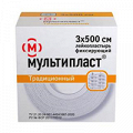 Лейкопластырь "Мультипласт" фиксирующий 3х500см фото