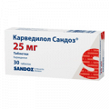Карведилол Сандоз таблетки 25мг фото
