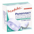 Лейкопластырь "РолеПласт" фиксирующий на тканевой основе 3х500см фото