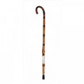 Трость с дугообразной деревянной ручкой и УПС 90см арт. Е 0653 фото