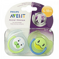 Соска-пустышка "Филипс Авент" силиконовая "Домашние животные" 6-18 меяцев SCF182/00 фото