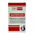Бакперазон порошок для приготовления инъекционного раствора 1г+1г фото