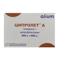 Ципролет А таблетки 500мг+600мг фото