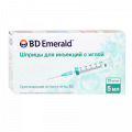Шприц BD Emerald трехкомпонентный 5мл с иглой 22G (0,7 х 40мм) фото