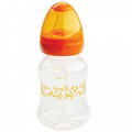 Бутылочка полипропиленовая с силиконовой соской эргономичной формы 125мл 0+ "Мир Детства" (11097) фото
