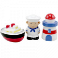 Набор игрушек для ванны "Флот" (25098) "Курносики" брызгалки (3 вида) фото