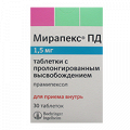 Мирапекс ПД таблетки 1,5мг фото