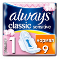 Прокладки "Always" Классик Сенситив Нормал фото