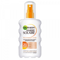 Спрей солнцезащитный "Ambre Solaire" "Идеальный загар" марки "Garnier" SPF20 200мл фото