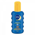 Спрей солнцезащитный "Nivea Sun" "Защита и Увлажнение" SPF50+ 200мл фото