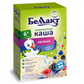 Каша сухая безмолочная "Беллакт" овсяная с лесными ягодами с 6 месяцев 250г фото