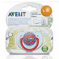 Соска-пустышка "Филипс Авент" силиконовая дизайн для мальчиков 6-18 месяцев SCF172/14 фото