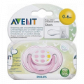 Соска-пустышка "Филипс Авент" силиконовая дизайн для девочек 0-6 месяцев SCF172/13 фото