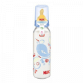 Бутылочка "NUK" Classic стеклянная с латексной соской 0+ 230мл (10745018) фото
