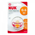 Соска-пустышка "NUK" Classic Happy Kids латексная 0-6 месяцев (10725596) фото