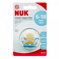 Соска-пустышка "NUK" Classic Happy Kids латексная 6-18 месяцев (10733765) фото