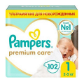 Pampers "Premium Care" подгузники размер 1 фото
