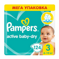Pampers "Active Baby-Dry" подгузники размер 3 фото