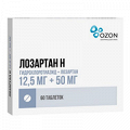 Лозартан Н таблетки 12,5мг+50мг фото
