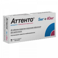 Аттенто таблетки 5мг+40мг фото