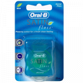 Зубная нить "Oral-B" Satin Floss вощеная мятная 25м фото