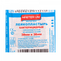 Master Uni пластырь бактерицидный на нетканой основе 3,8х3,8см фото
