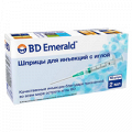 Шприц BD Emerald трехкомпонентный 2мл с иглой 21G (0,8 х 40мм) фото