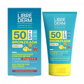 Librederm "Bronzeada" крем солнцезащитный Kids для детей с Омега 3-6-9 и термальной водой SPF50+ 150мл фото