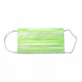 Маска медицинская "Resid" трехслойная на резинке зеленая фото