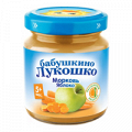 Пюре "Бабушкино лукошко" из моркови и яблок 100г фото
