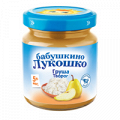 Пюре "Бабушкино лукошко" из груш с творогом 100г фото