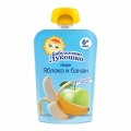 Пюре "Бабушкино лукошко" из яблок и бананов 90г фото