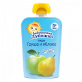 Пюре "Бабушкино лукошко" из груш и яблок 90г фото