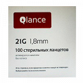 Ланцеты "Qlance" 21G 1,8мм фото