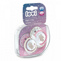 Соска-пустышка "Lovi" Night and Day динамическая силиконовая для девочек 0-3 месяцев (22/809) фото