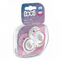 Соска-пустышка "Lovi" Night and Day динамическая силиконовая для девочек 3-6 месяцев (22/810) фото