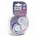 Соска-пустышка "Lovi" Night and Day динамическая силиконовая для мальчиков 6-18 месяцев (22/811) фото