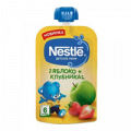 Пюре "Nestle" Яблоко и клубника 90г фото