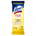 Салфетки "Lysol" Лимонная свежесть дезинфицирующие фото
