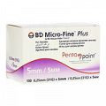 Иглы BD Micro-Fine Plus PentaPoint для шприц-ручки 31G (0,25х5мм) фото