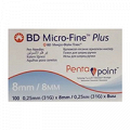Иглы BD Micro-Fine Plus PentaPoint для шприц-ручки 31G (0,25х8мм) фото