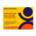 Благомакс "Янтарная кислота с витамином С" капсулы 0,5г фото