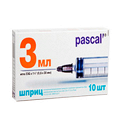 Шприц "Pascal" трехкомпонентный 3мл с иглой 23G (0,6х30мм) фото