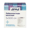 АрМа пластырь фиксирующий на тканевой основе 5х500см фото